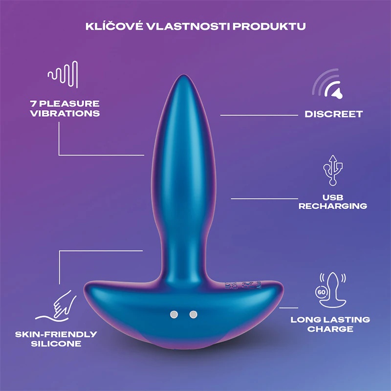 Durex Play Pop & Buzz vibruojantis išangės kamštis