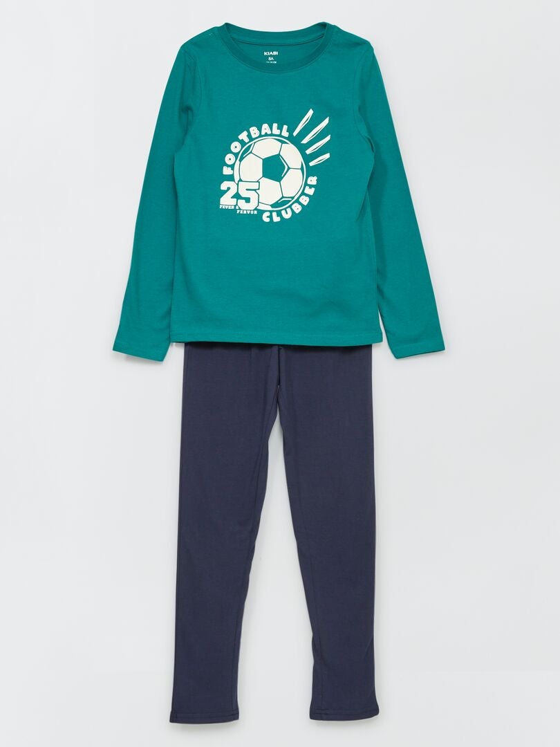 Ensemble pyjama 2 pièces (t-shirt + pantalon) - VERT