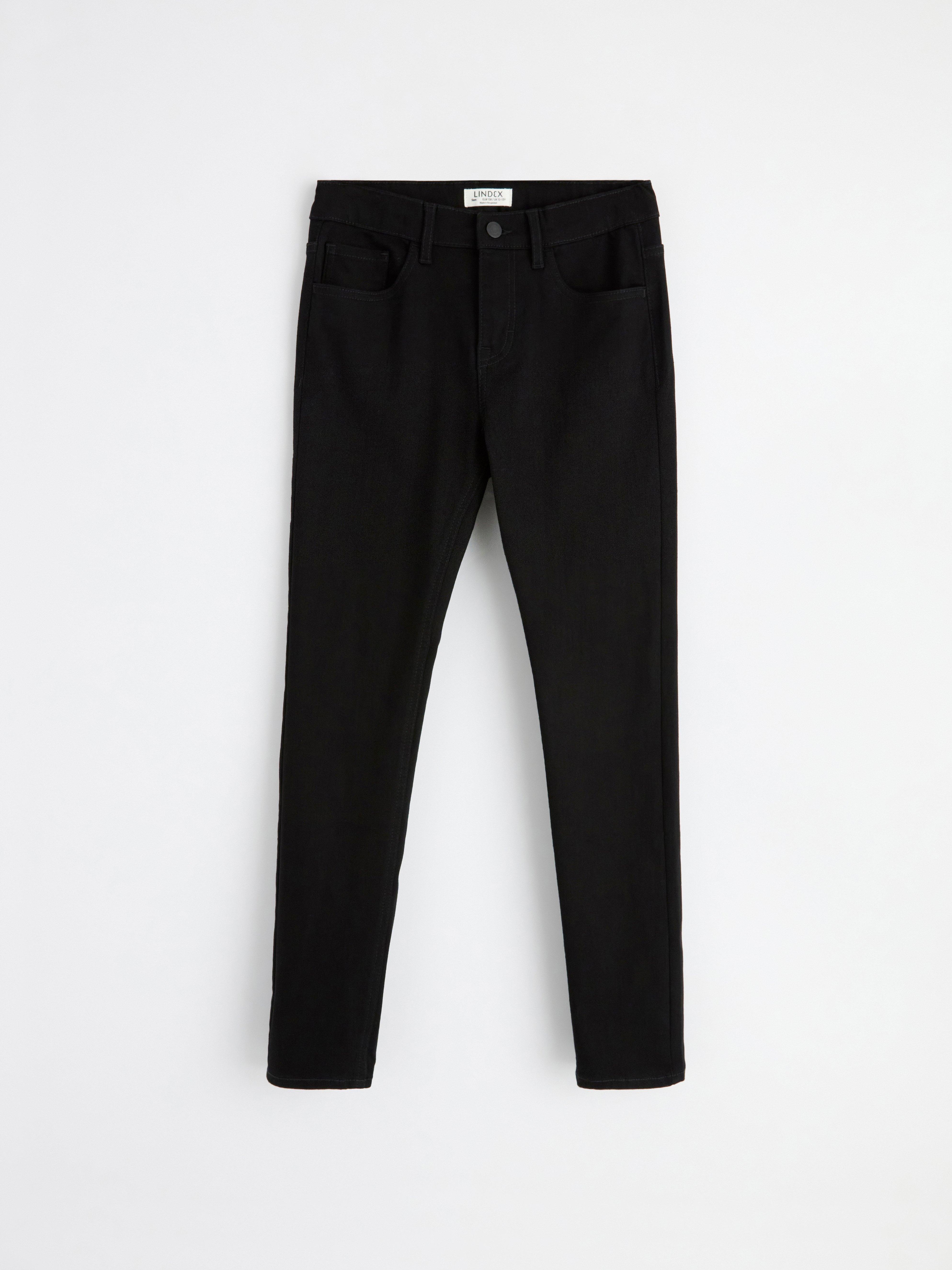 SAM Super stretch slim fit jeans med normal midje, svart