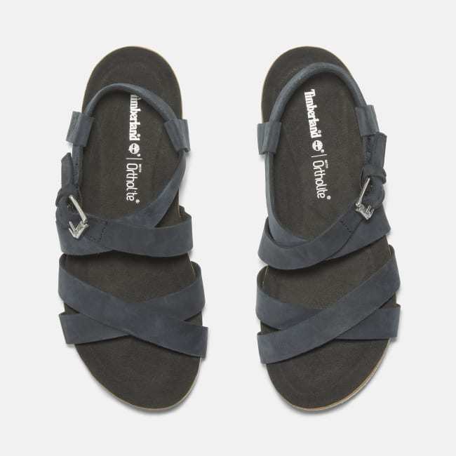 Sandalo a Listini Incrociati Malibu Waves da                Donna in colore nero