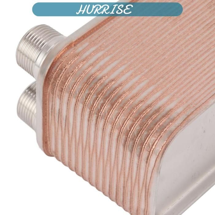 Enfriador de placas, intercambiador de calor profesional de acero inoxidable 304 para enfriador de mosto para cerveza, agua,