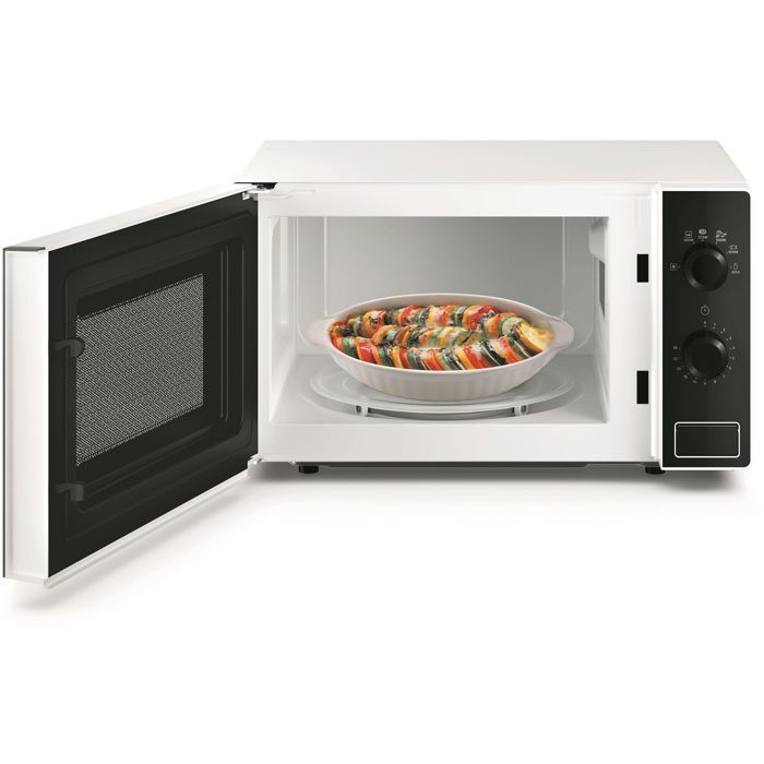 Freestanding microwave - HOTPOINT - MWHA101W - White - 700 W - 20 L - 45.2 x 36.5 x 26.2 cm