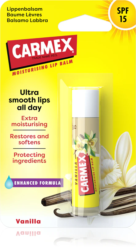 Bálsamo labial hidratante Carmex Vanilla FPS 15