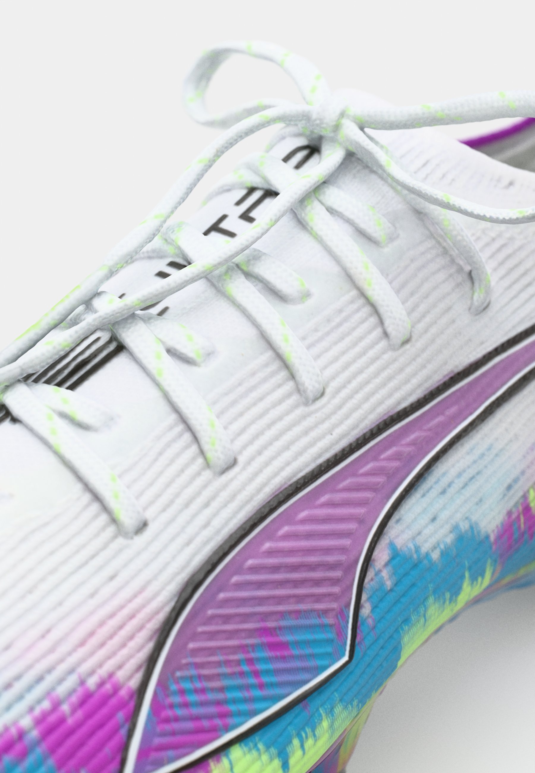 Puma ULTRA 6 ULTIMATE BRILLIANCE FG - Voetbalschoenen voor stevige ondergrond - wit/fris appel/helder aqua/puur magenta
