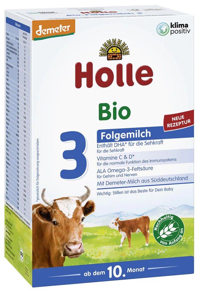 Holle Bio Mleko 3. następne od 10 m-ca życia