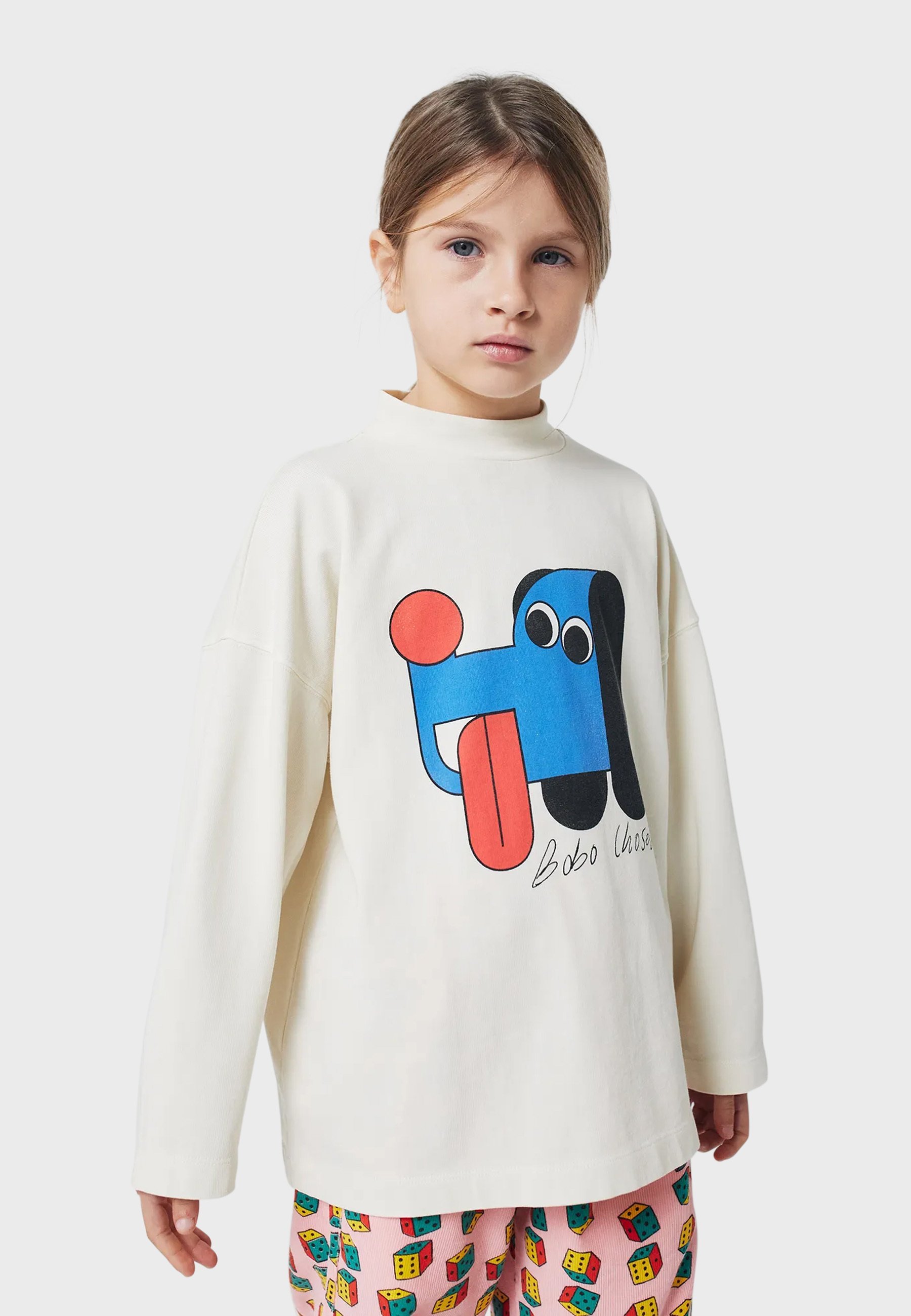 Bobo Choses DŁUGI RĘKAW DOGGY MATE UNISEX - Bluzka z długim rękawem - ecru