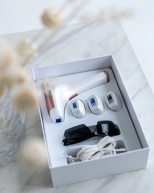 Beautifly B-Shine Pro IPL-ontharingsapparaat voor lichaam, gezicht, bikinilijn en oksels.