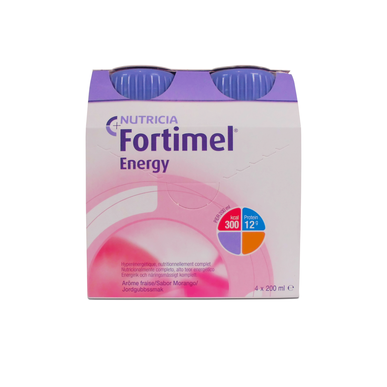 Fortimel Fortimel Energy Aardbei 4 x 200 ml 4 x 200 ml