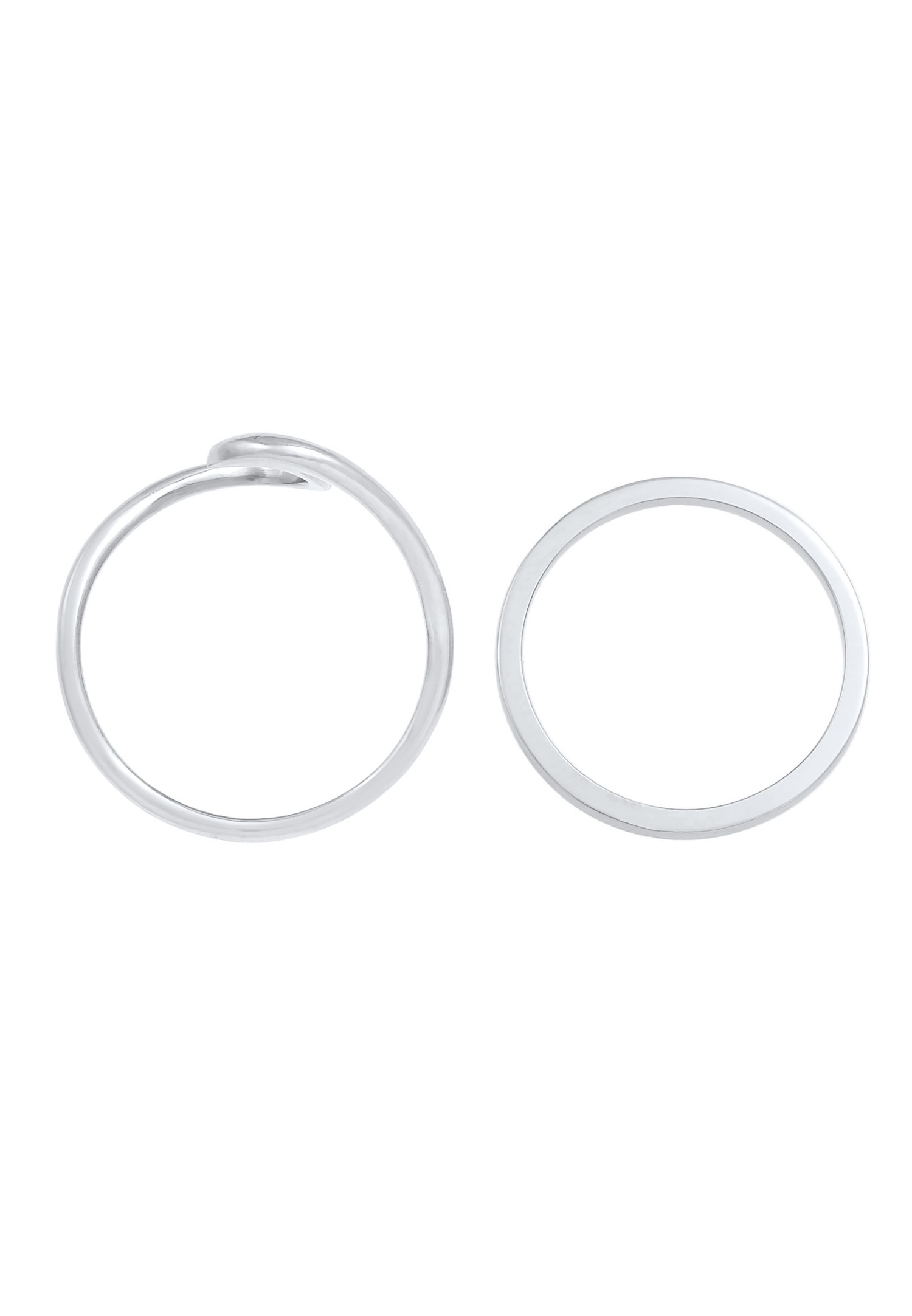 Elli Femmes Set Vague Basique Maritime en Argent Sterling 925
