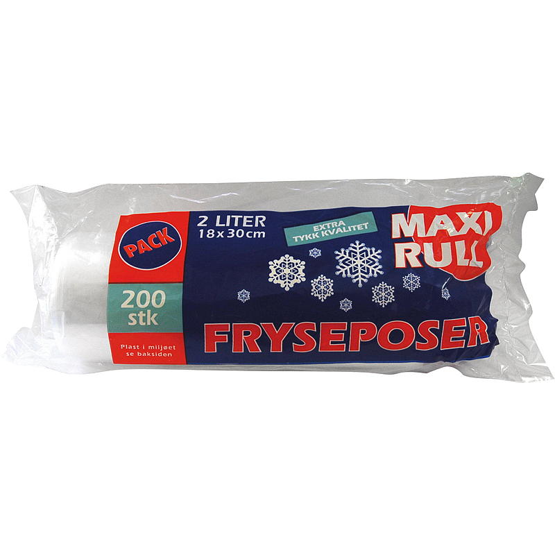 Hurtigfryseposer 2 l Maxi 200 stk