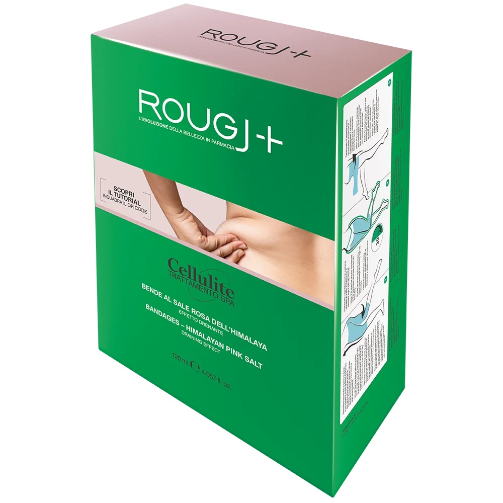ROUGJ Rougj Tratamiento anticelulítico Spa Envolturas corporales 2 piezas 120 ml con sal rosa del Himalaya