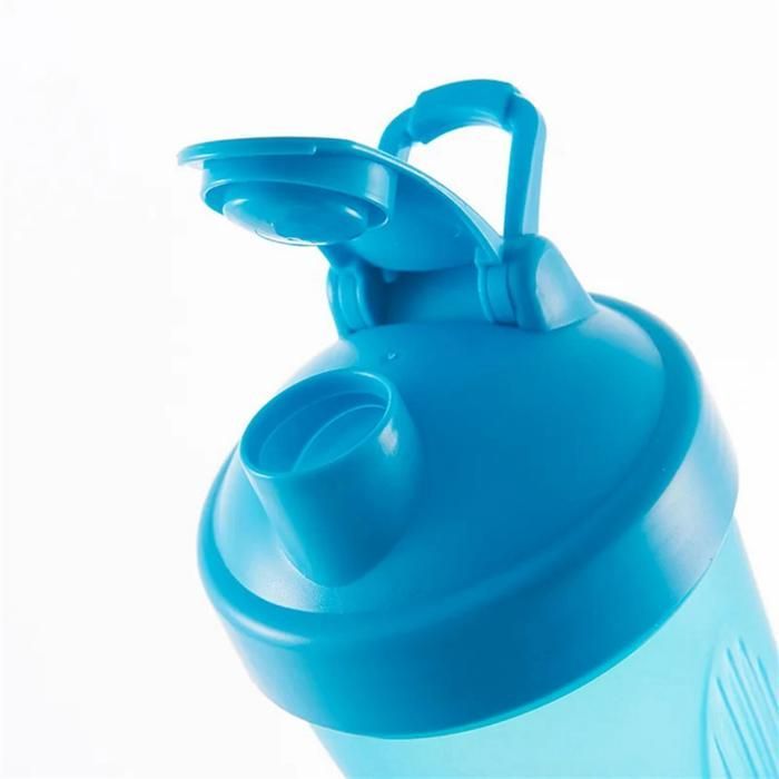 Shaker sportivo portatile, pratico bicchiere per mescolare, bottiglia shaker in plastica da 600 ml per adulti, rosa