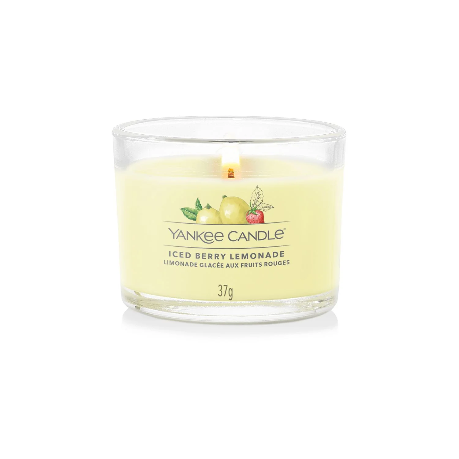 Filled Votive Candles Iced Berry Lemonade - Candela Profumata