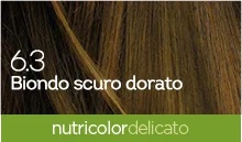 BIOKAP Biokap Nutricolor Delicato 6.3 cor de cabelo loiro dourado escuro