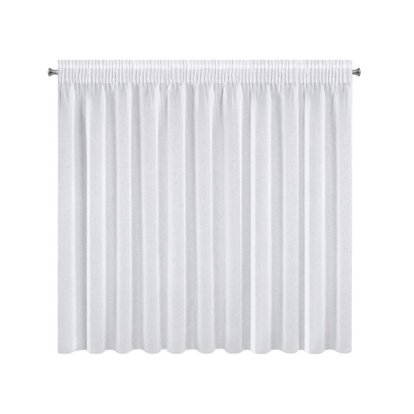 Firana gotowa elpidia na taśmie 350x150 cm biały