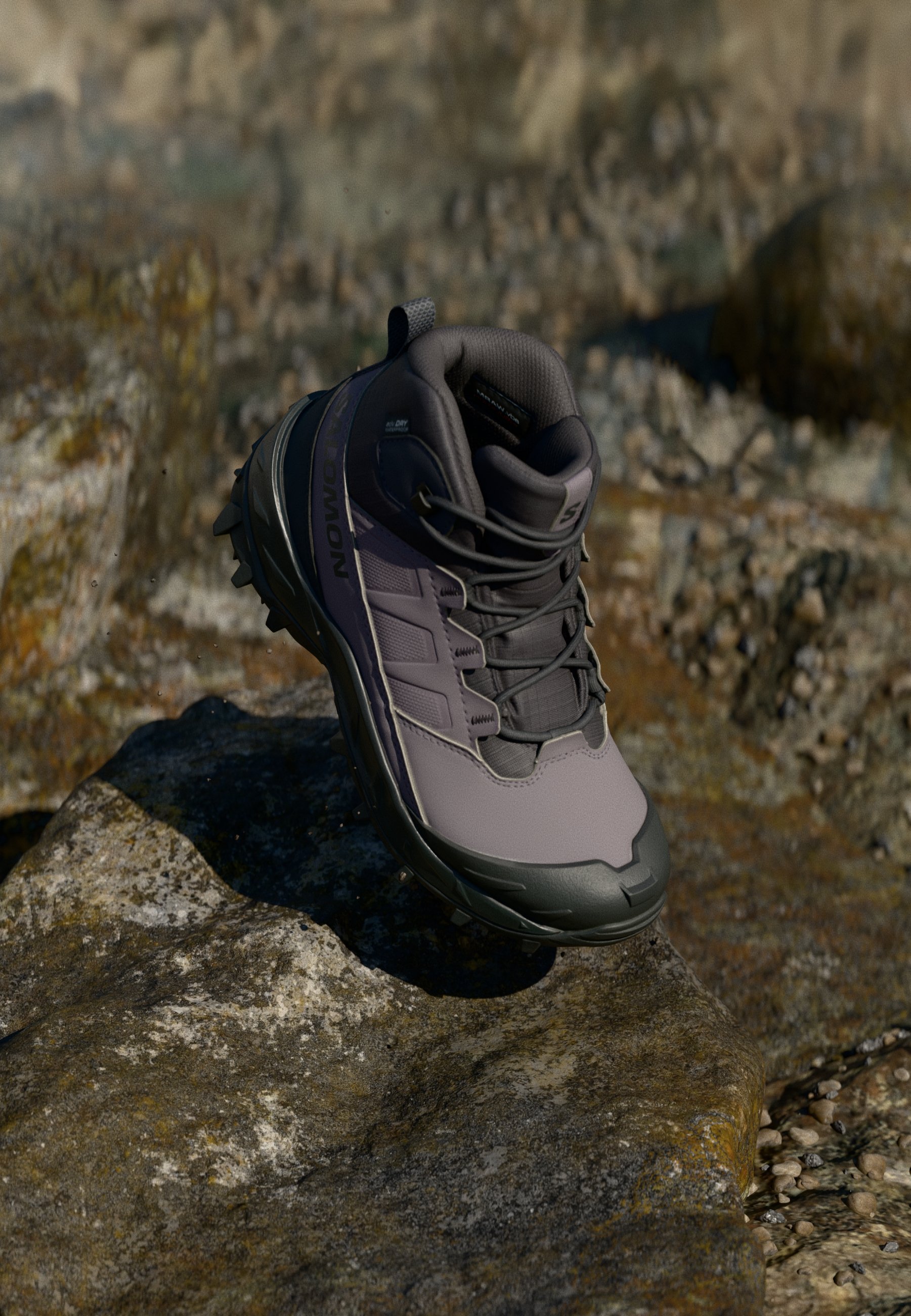 Salomon CROSSTRAK WP - Sapatos de caminhada - Nine Iron/Excalibur/Phantom