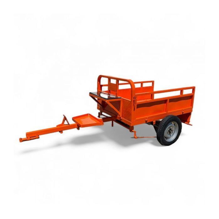 Remolque con freno de 450 kg para todas las marcas de motocultores con laterales plegables, DAEWOO DATR145