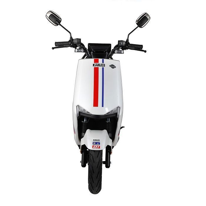 EUROCKA | A8 White Electric Scooter with removable lithium battery and 50km range