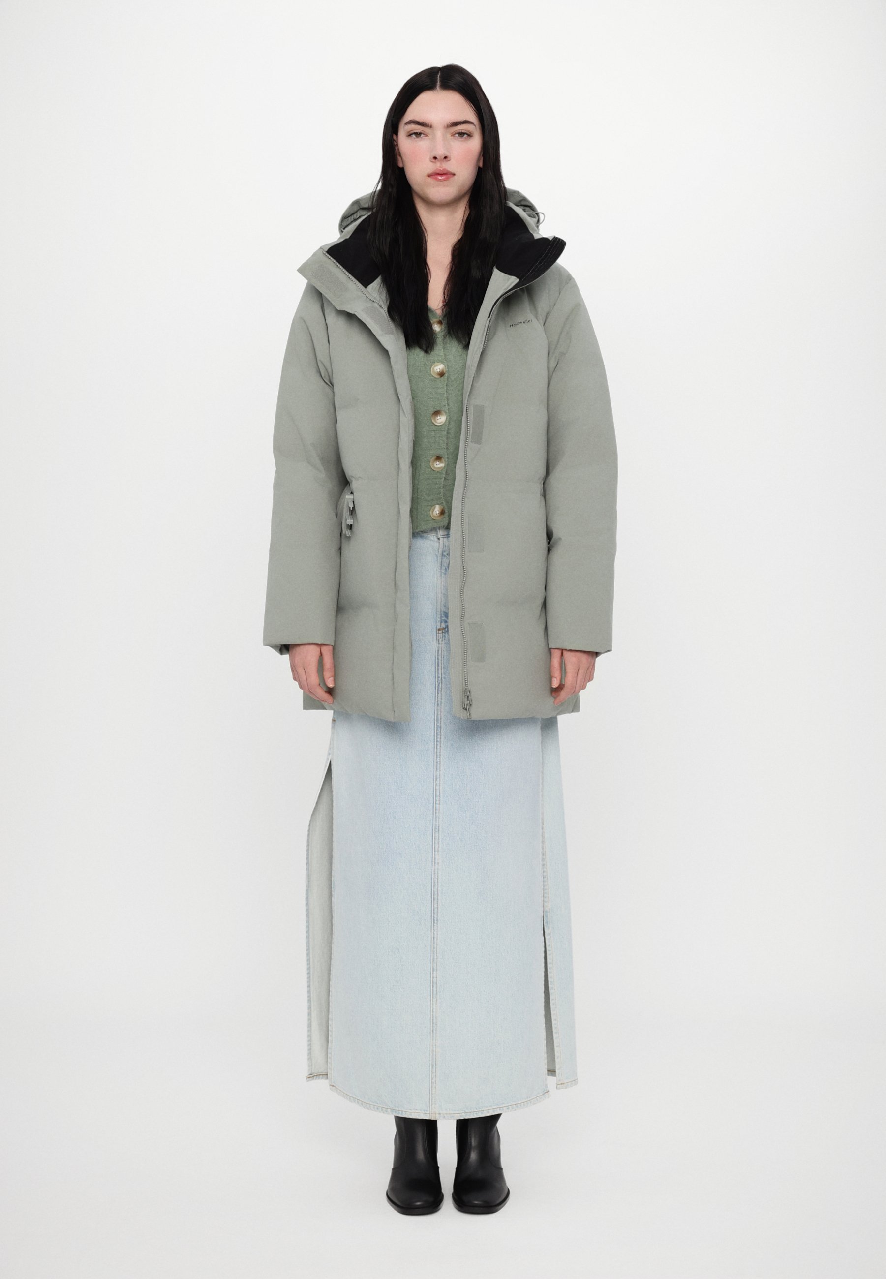 Holzweiler BESSEGGEN JACKET - Kurtka puchowa - turkusowy