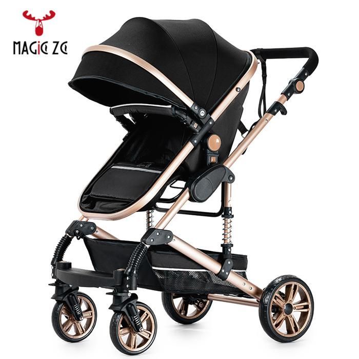 3-in-1 kinderwagen, kinderwagen voor pasgeborenen - Magic ZC - Automatisch inklapbare kinderwagen met één klik, aluminium frame