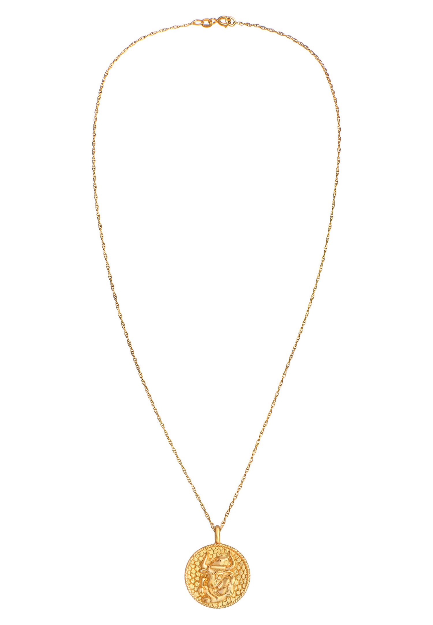 Elli Pièce de monnaie pour dames du zodiaque Taureau Tendance Astro antique en argent sterling 925