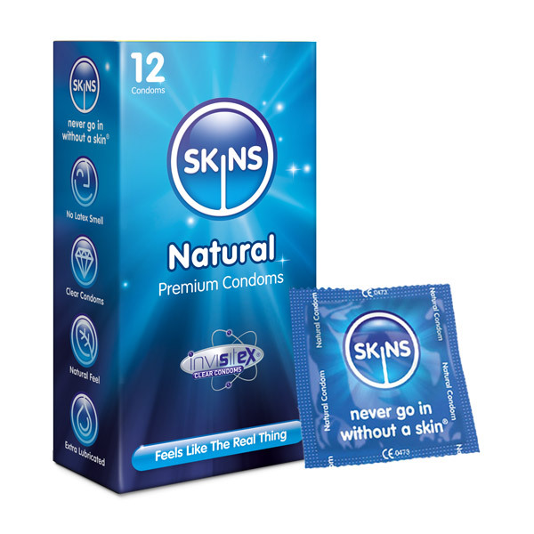 Kondomy Skins Natural 12 ks | Zdraví | Superdrug