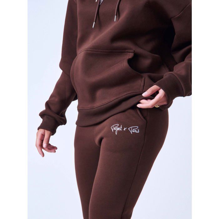 Calça de moletom feminina Project X Paris - marrom - tamanho G