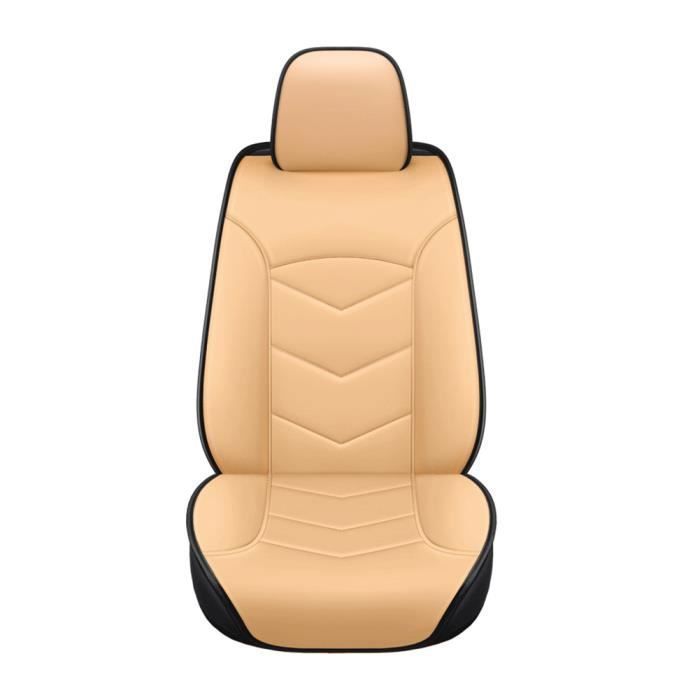 Autositzbezug – MOMOTOU – Beige – PU-Leder – Verschleißschutz – Airbag-kompatibel