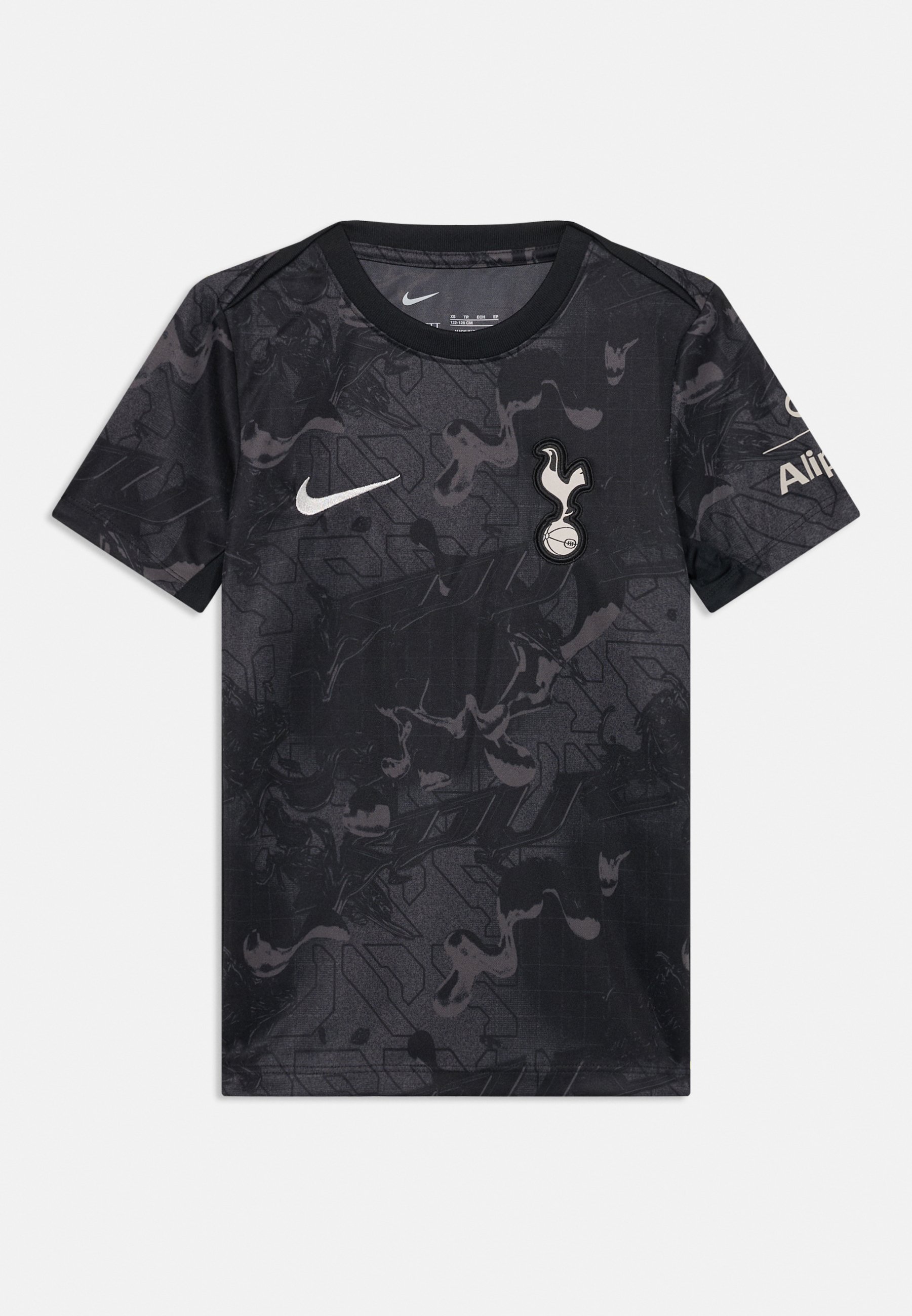 Nike Performance TOTTENHAM HOTSPUR - Sport T-shirt - zwart/middelgrijs