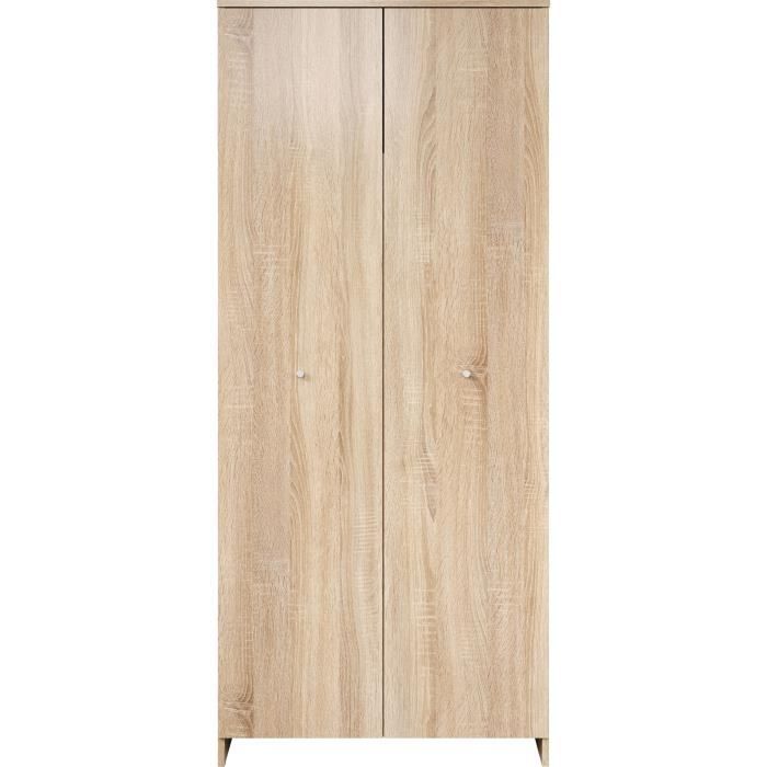 Set cameretta NIKO Trio - Lettino 70x140 cm + Fasciatoio a 2 ante + Armadio a 2 ante - Finitura Rovere Naturale - TRENDTEAM