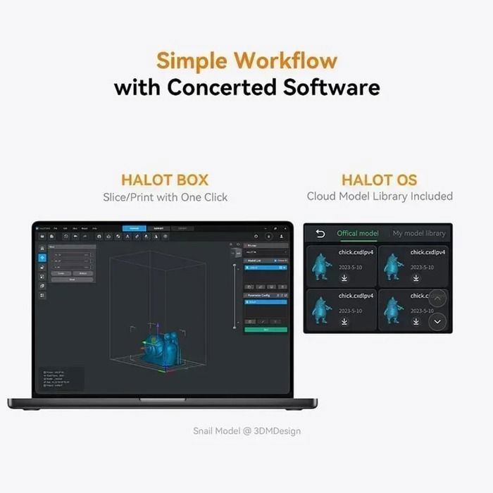 Imprimante 3D - Creality - Halot R6 - LCD - 100 mm/s - Espace de travail 235x235x250 mm
