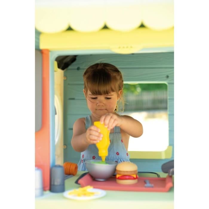 SMOBY Life - Chef House - Speelhuis met keuken- en winkelthema - Talrijke speelmogelijkheden - Gemaakt van gerecycled materiaal - Geschikt voor kinderen vanaf 2 jaar