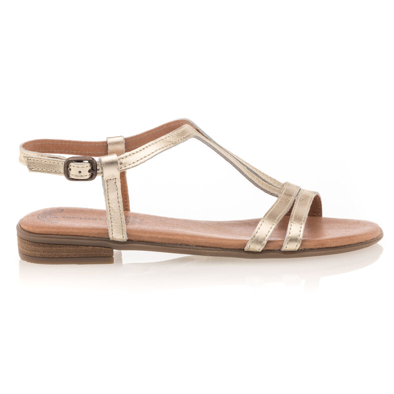 Gelbe Damensandalen / Zehenfreie Schuhe