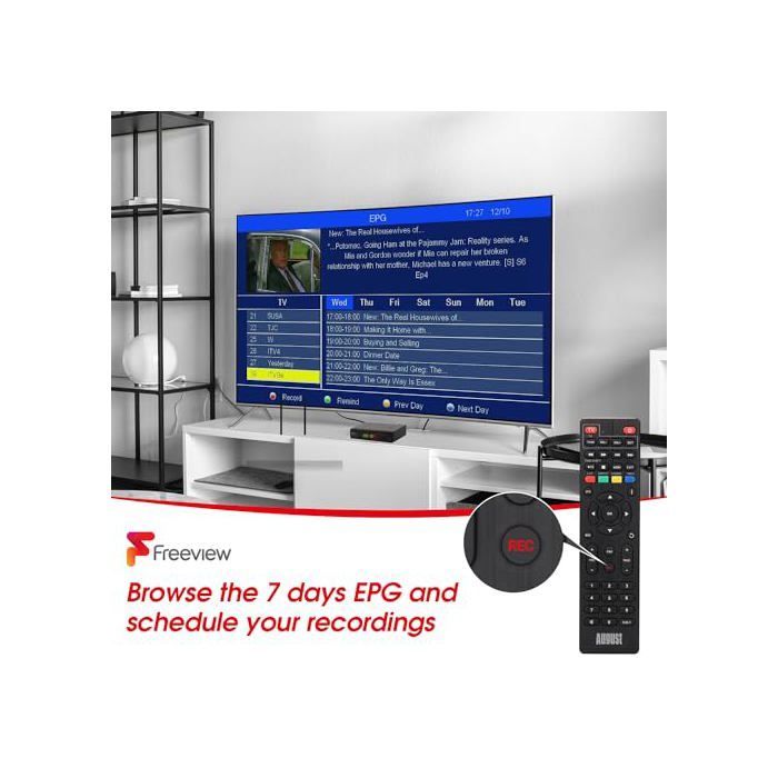 Décodeur TNT HD - August - DVB502 - Disque Dur 256GB - Double Tuner - HDMI 1080P