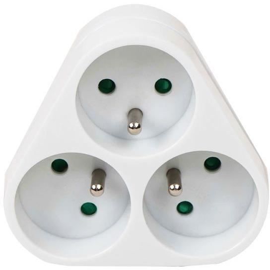 Triplite - GAO - 3x16A - Triangular, blanco, compatible con NF