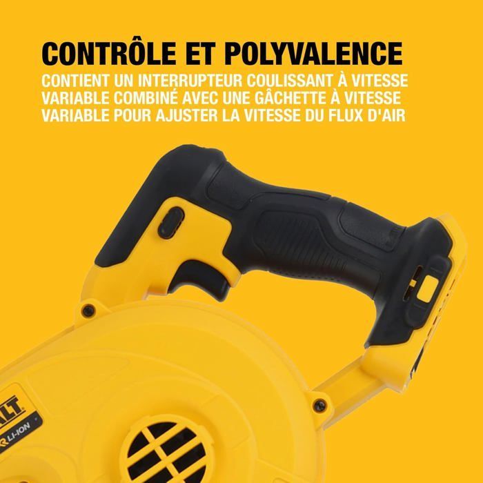 Souffleur sans fil XR 18V (sans batterie ni chargeur) - DEWALT - DCV100