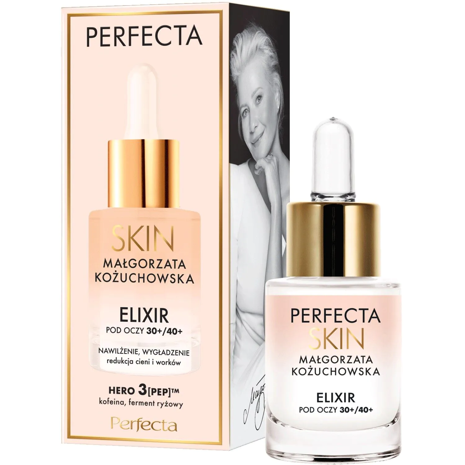Perfecta Skin by Małgorzata Kożuchowska Elixir nawilżająco-wygładzający pod oczy i na powieki 30+/40+