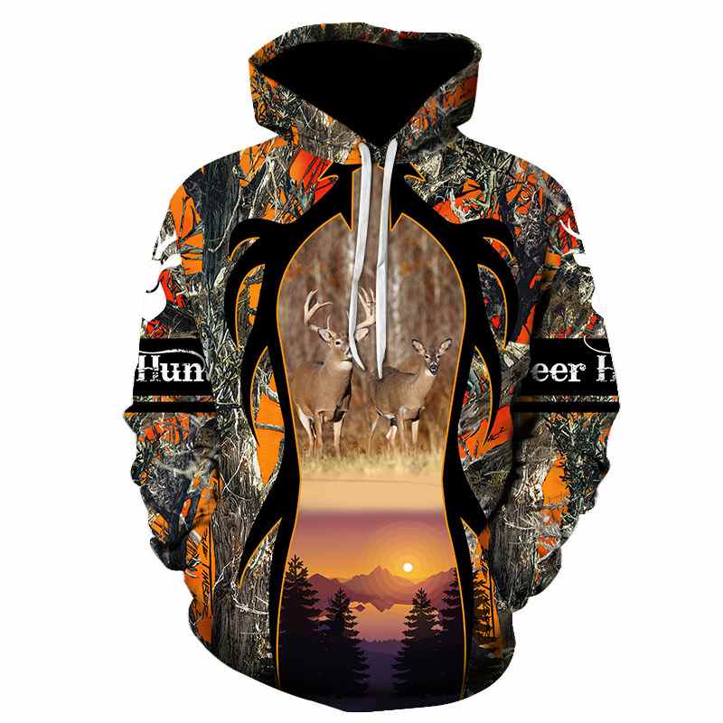 Bluzy z kapturem Creativity Wild Elk Animals 3D z nadrukiem wiosennym, gorąca wyprzedaż, męskie/damskie, casualowe, outdoorowe, modne, z długim rękawem