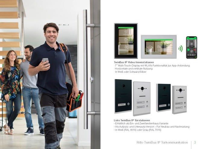 Intercom - Schneider Electric - RGE2092270 - 7-inch HD screen - 2-wire - Connected