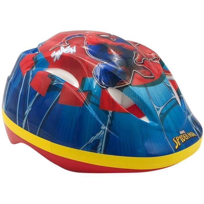 Spiderman 12'' Bike - Children's bike < 90 cm - equipped with 1 brake - 2 stabilizers - front plate and Spiderman helmet!
