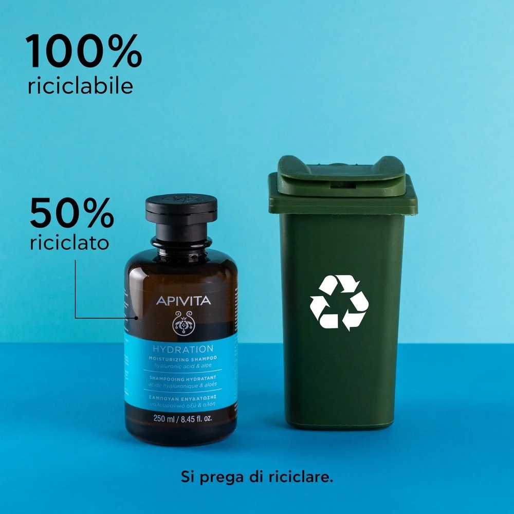 APIVITA Apivita Hydraterende shampoo met hyaluronzuur en aloë vera 250 ml Hydraterend