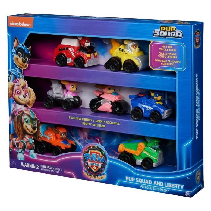 Set de 7 vehículos de la Patrulla Canina - La película de la Super Patrulla
