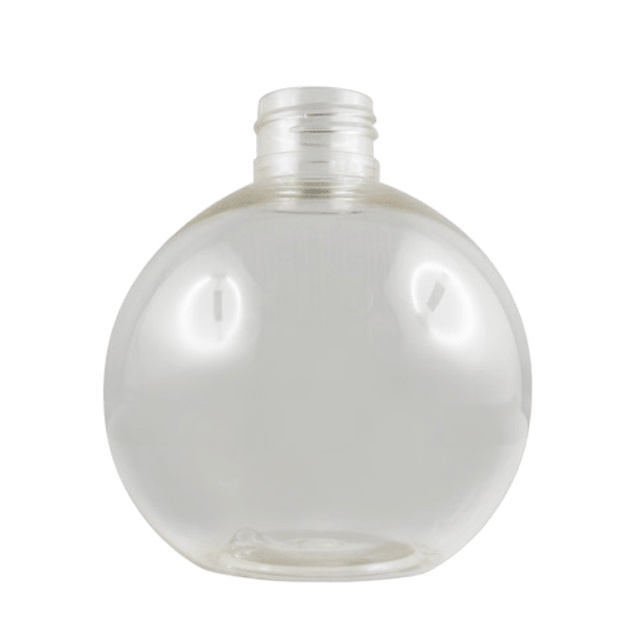 Flacon boule PET cristal 250 ml - 24/410 - sans bouchage