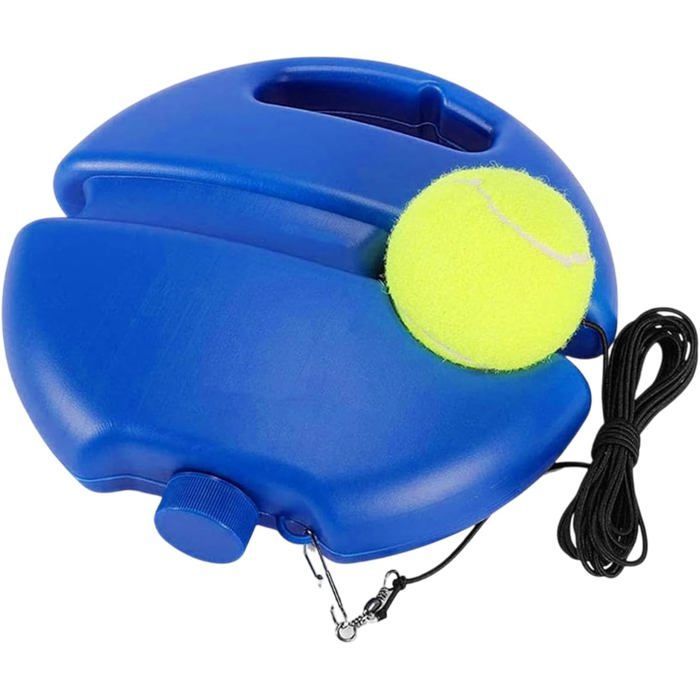 Kit de entrenamiento de tenis individual portátil para todos los niveles, equipo de autoaprendizaje para jugadores principiantes.