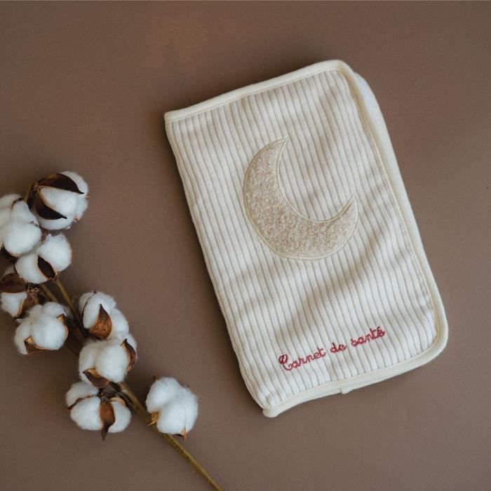 Funda para libro de registro de salud - DOMIVA - Luna de miel - Cierre de cremallera - 2 bolsillos interiores