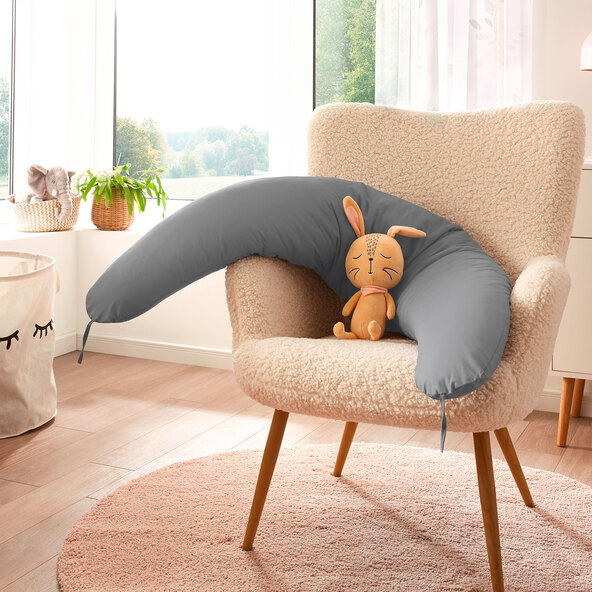 Nursing pillow with outer cover, approx. 190 cm