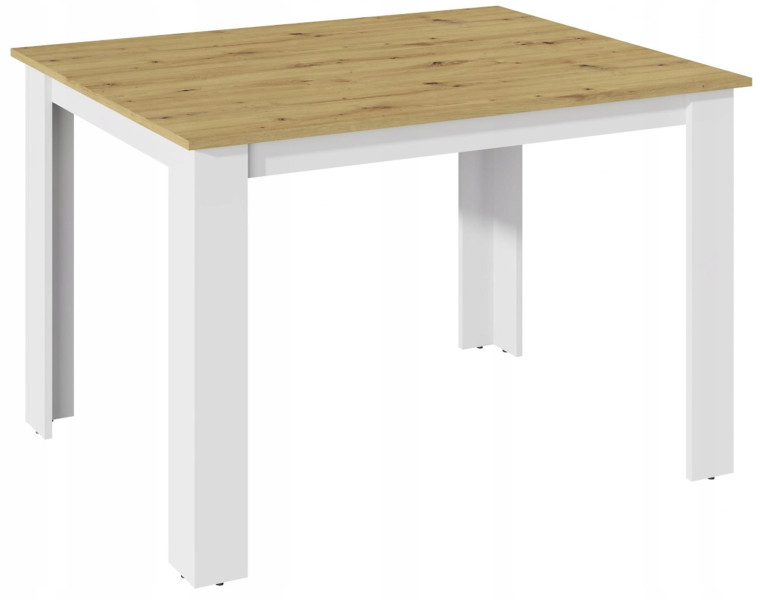 Stół KONGO 120X80 ARTISAN BIAŁY do jadalni salonu