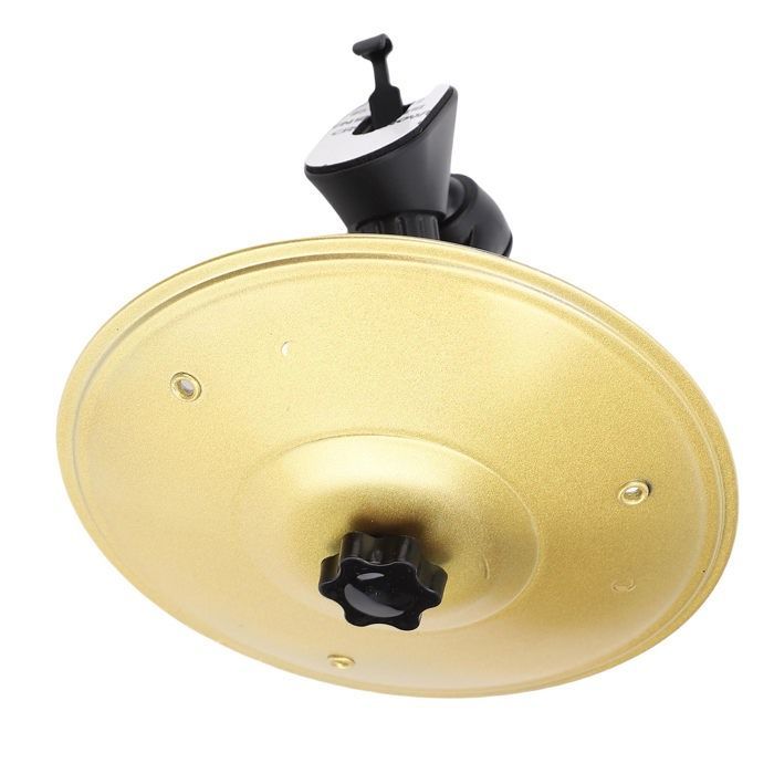 OMABETA Piatto per ventilazione auto, tamburo, piatto trasparente per incidente automobilistico, suono chiaro, volume alto, divertimento, aria, decorazione per aria, oro