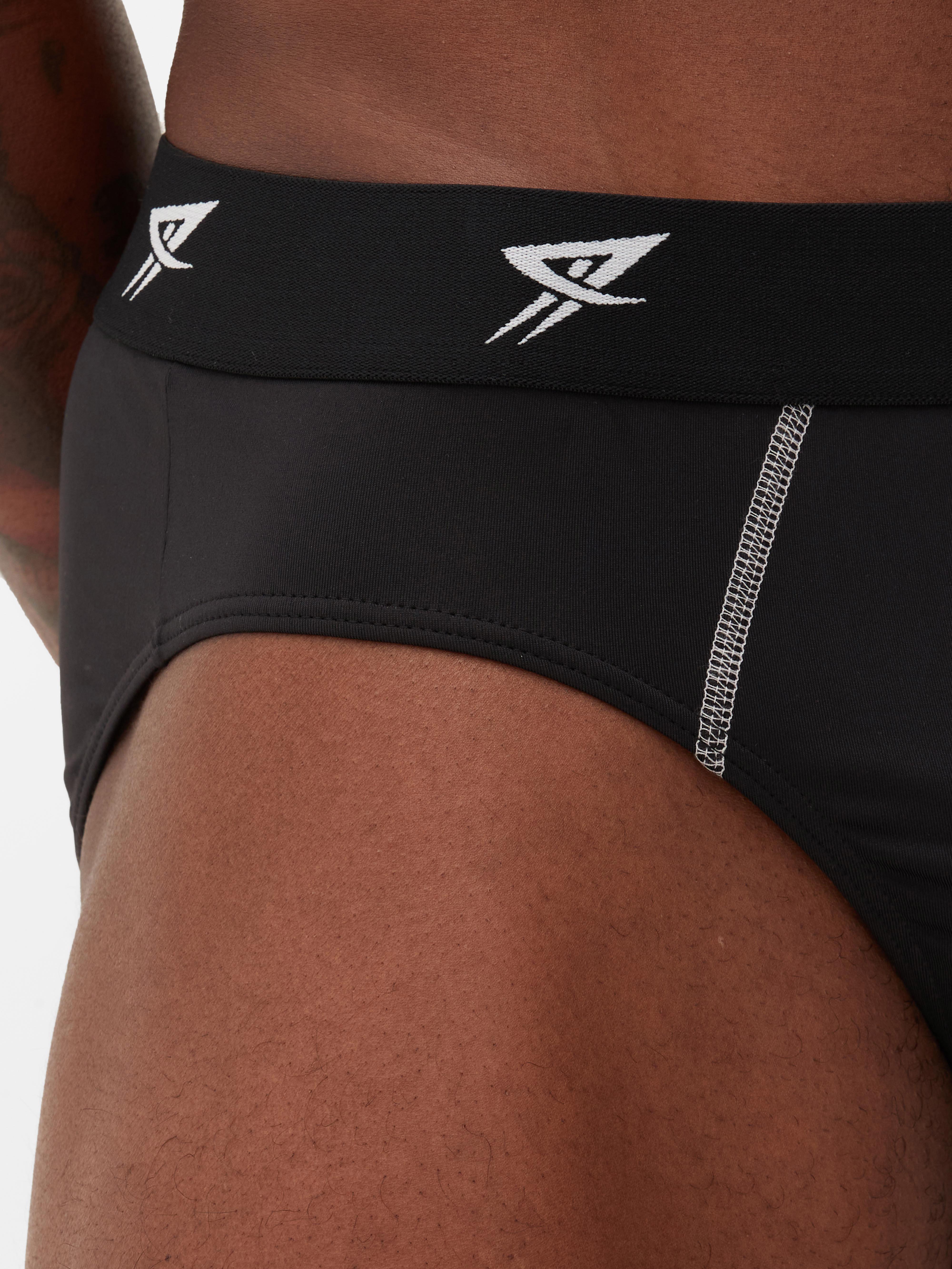 Chiloți sport, set de 3 bucăți Multipack cu elastic și talie elastică cu logo
