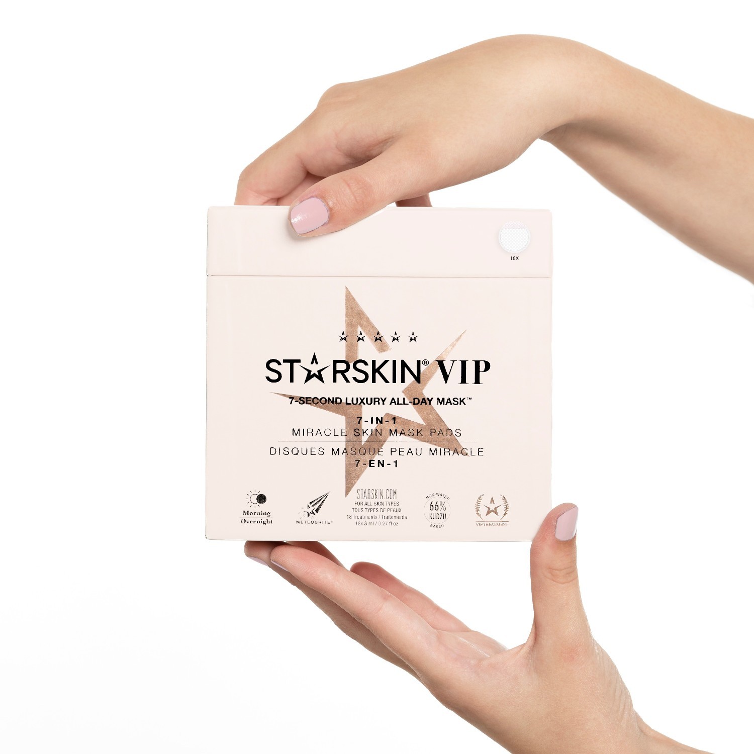 STARSKIN® mitrinošā maska – 7 sekunžu luksusa maska visai dienai – 18 masku iepakojums